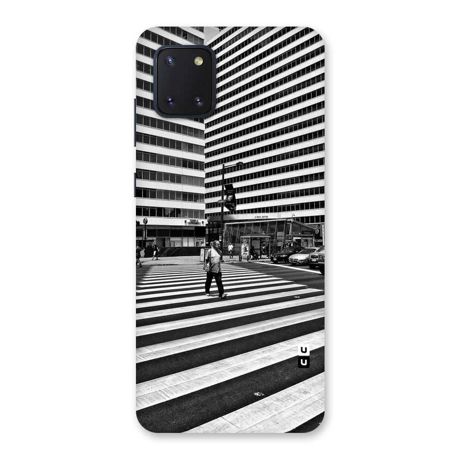 Black White Perspective Back Case for Galaxy Note 10 Lite