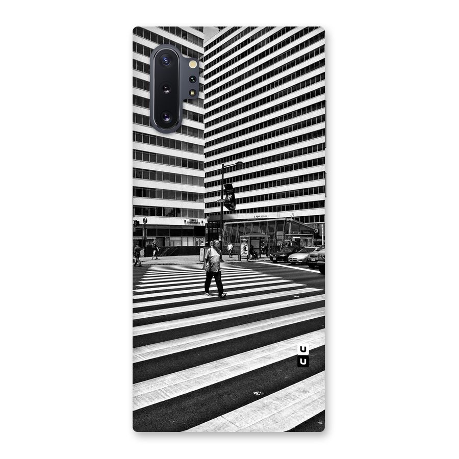 Black White Perspective Back Case for Galaxy Note 10 Plus