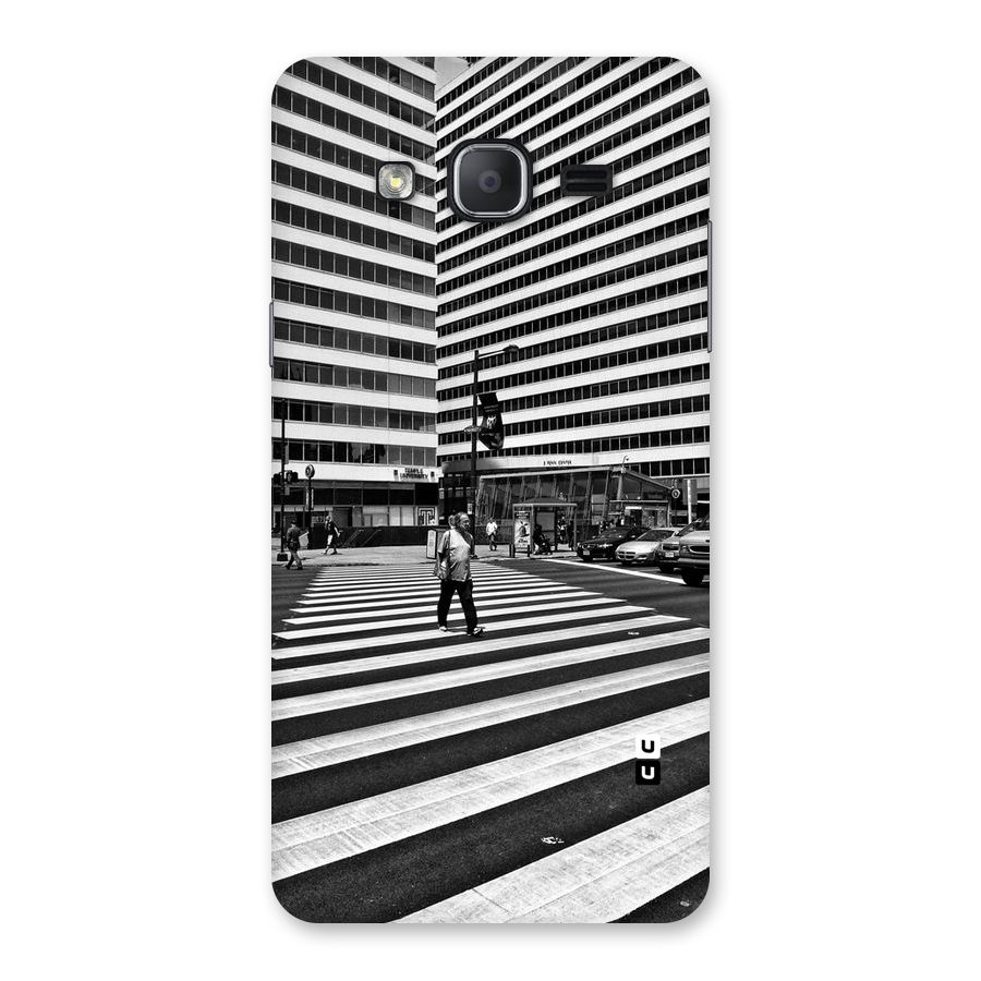 Black White Perspective Back Case for Galaxy On7 Pro