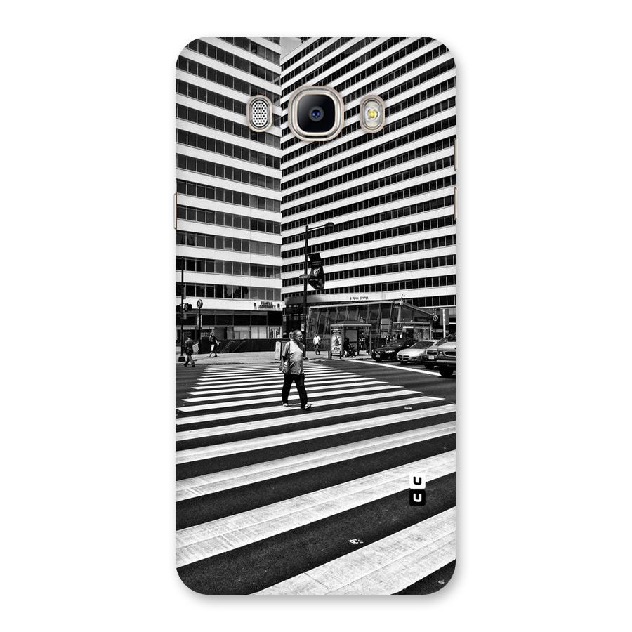 Black White Perspective Back Case for Galaxy On8