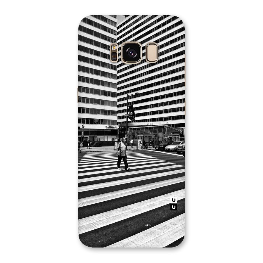Black White Perspective Back Case for Galaxy S8
