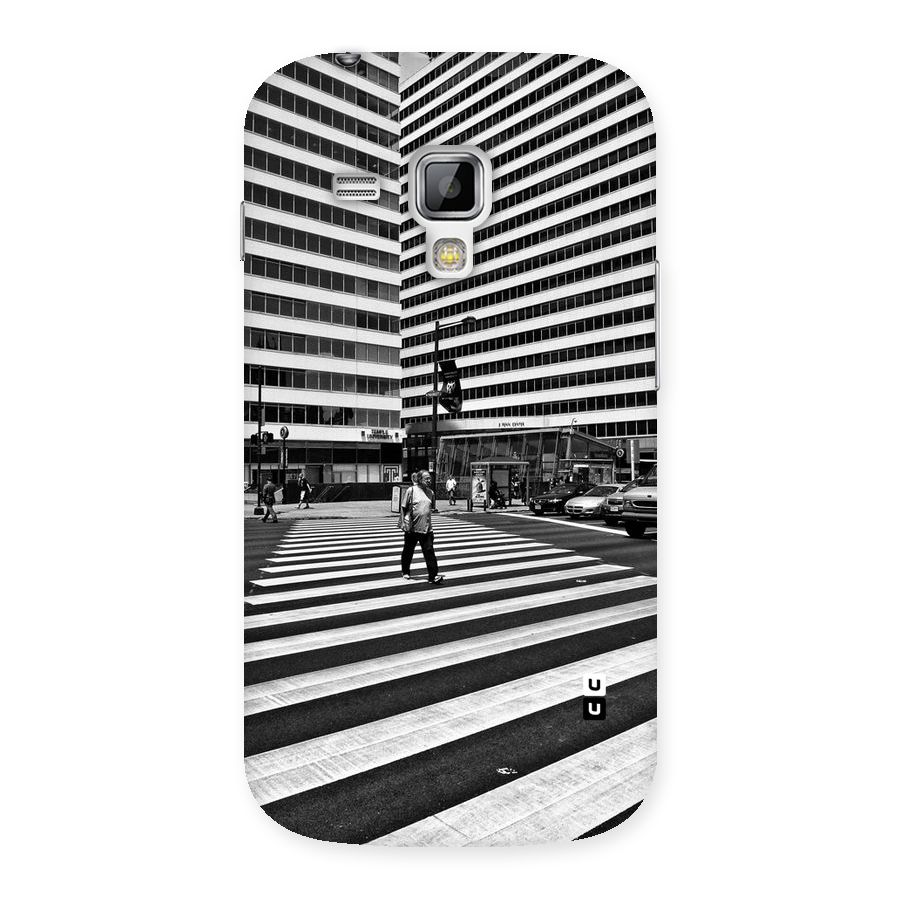 Black White Perspective Back Case for Galaxy S Duos