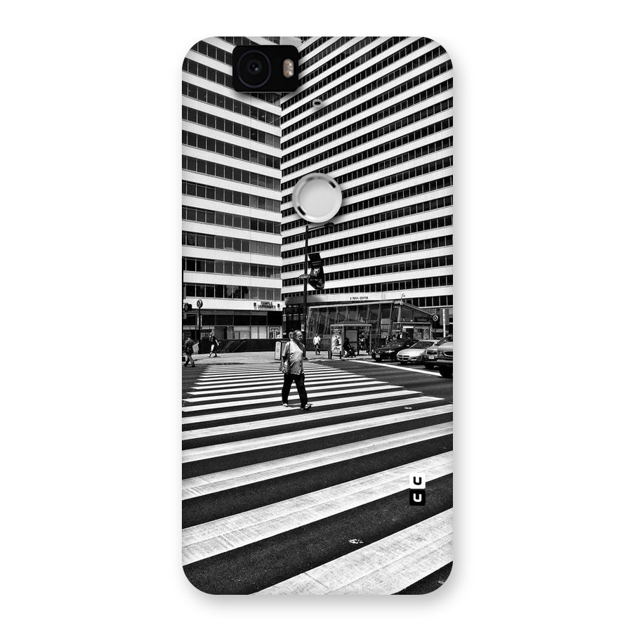 Black White Perspective Back Case for Google Nexus-6P