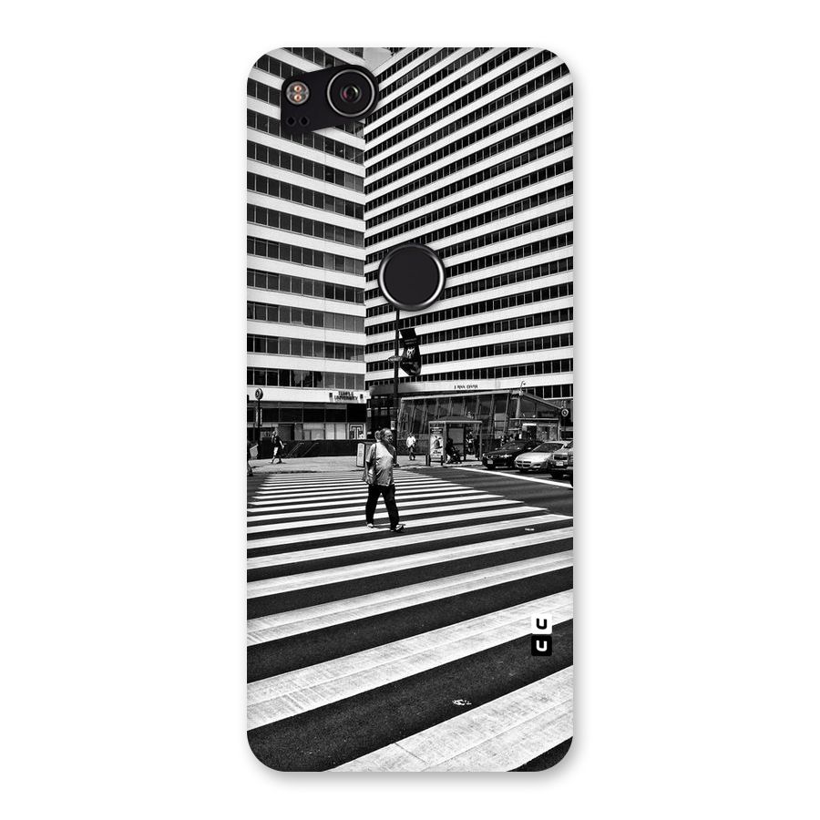Black White Perspective Back Case for Google Pixel 2
