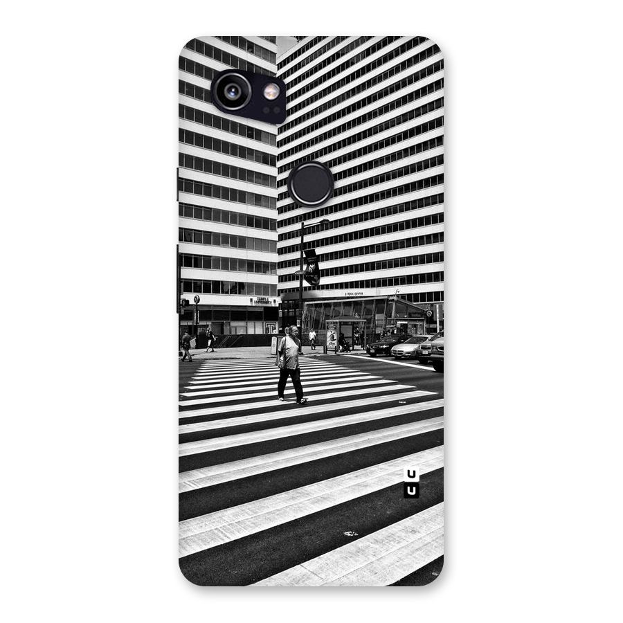Black White Perspective Back Case for Google Pixel 2 XL