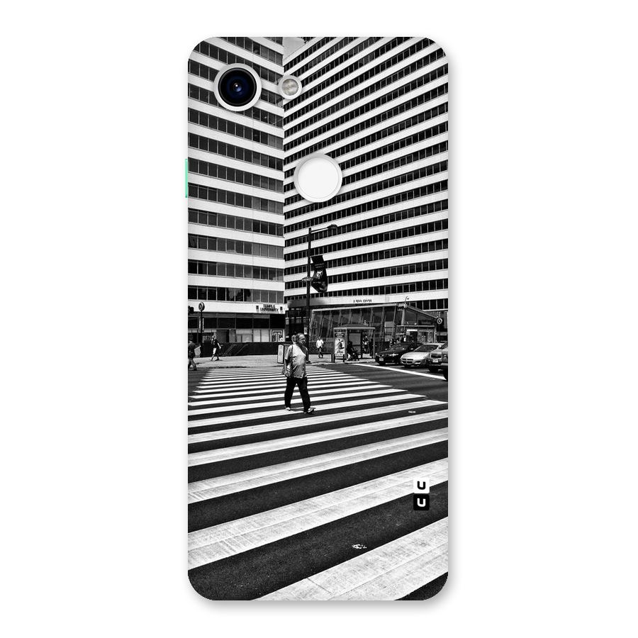 Black White Perspective Back Case for Google Pixel 3
