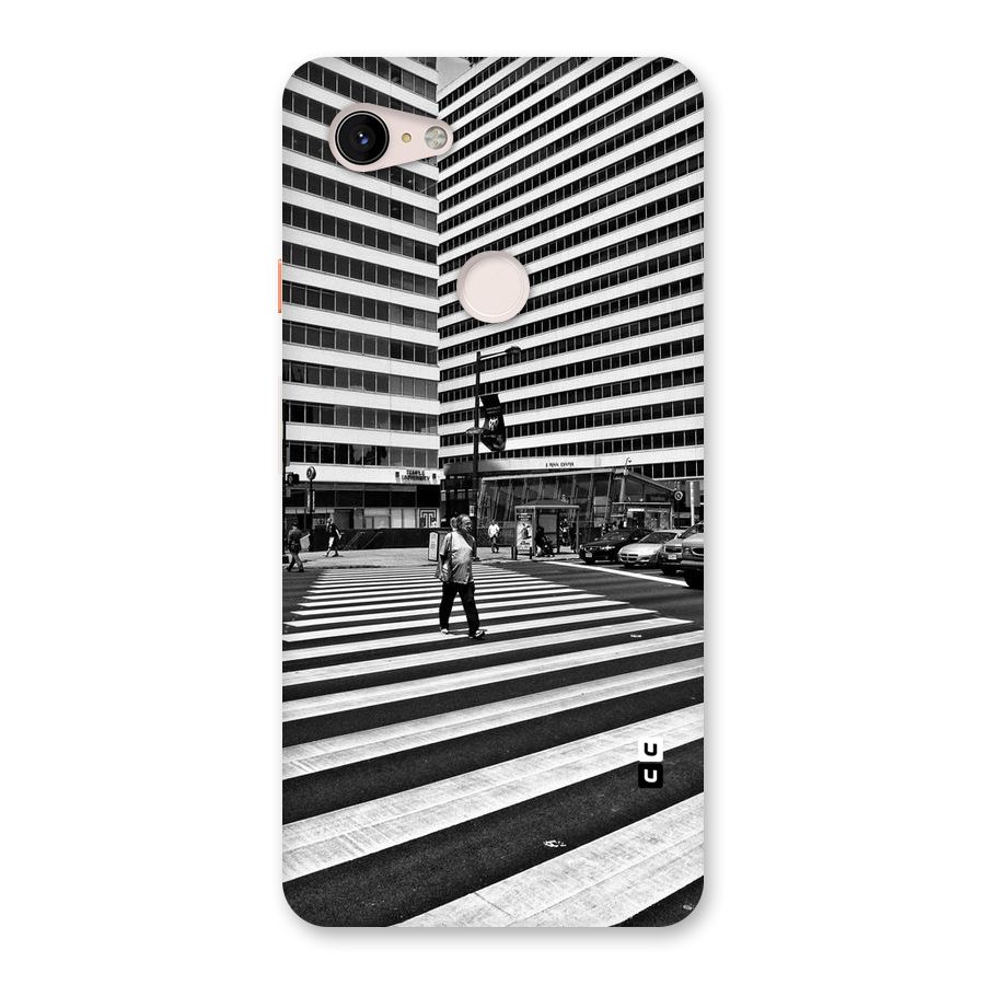 Black White Perspective Back Case for Google Pixel 3 XL