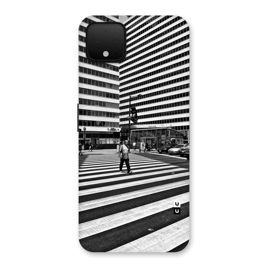 Black White Perspective Back Case for Google Pixel 4 XL