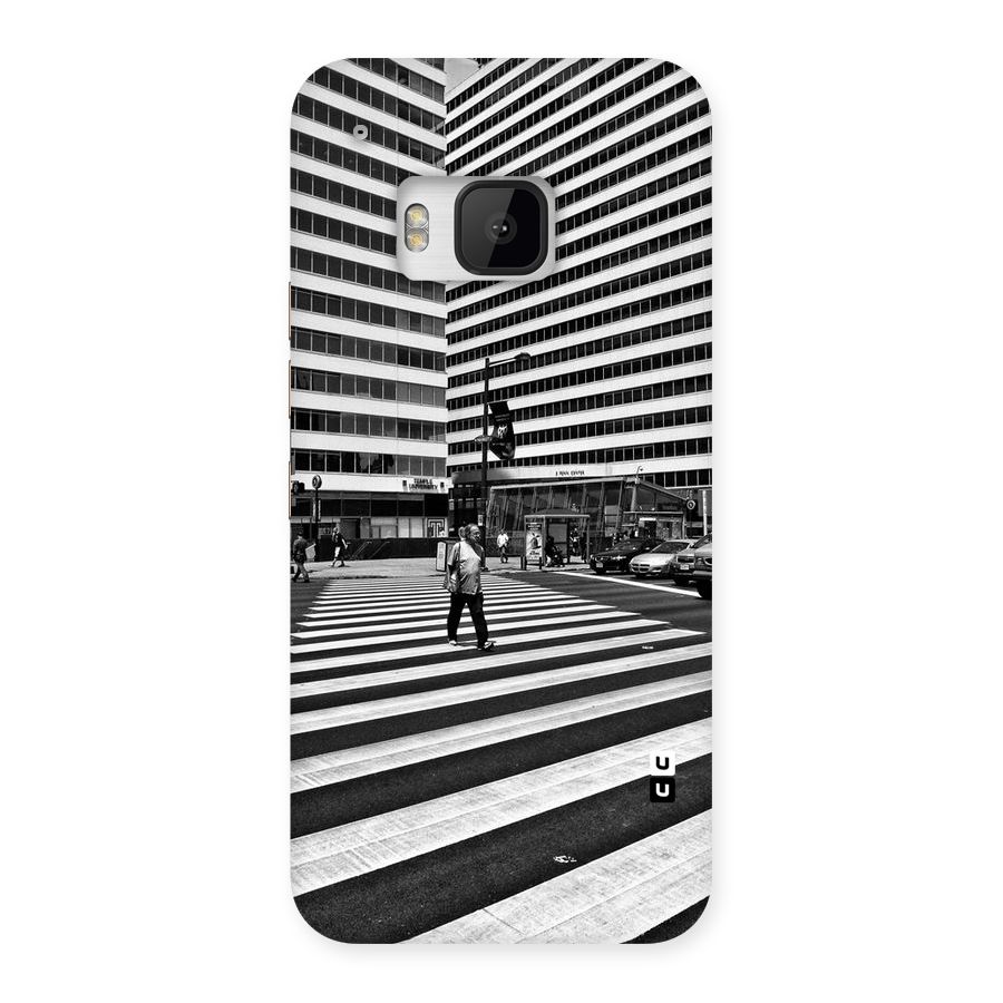 Black White Perspective Back Case for HTC One M9