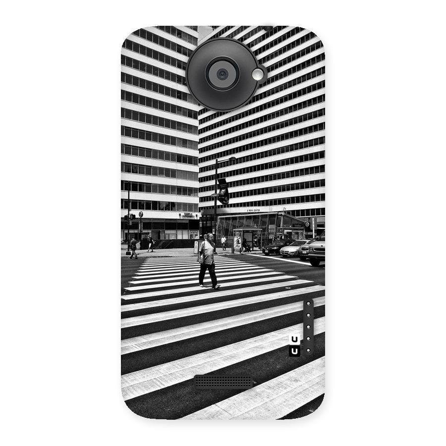 Black White Perspective Back Case for HTC One X