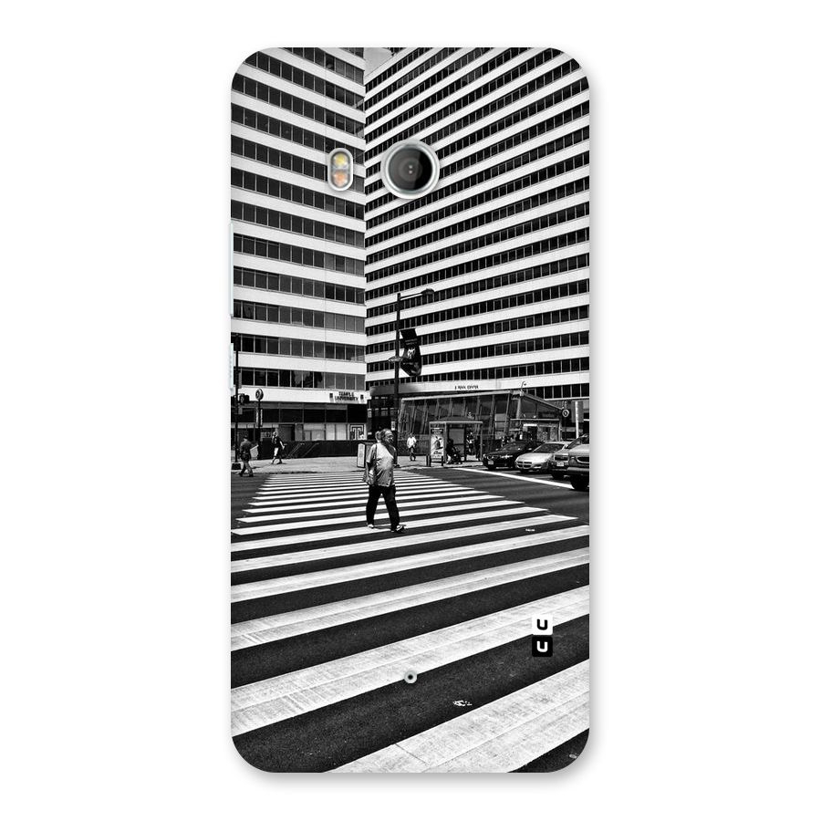 Black White Perspective Back Case for HTC U11