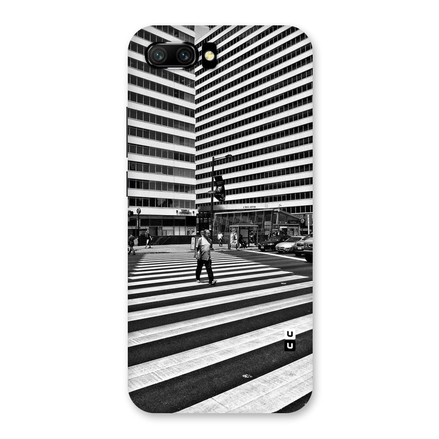 Black White Perspective Back Case for Honor 10