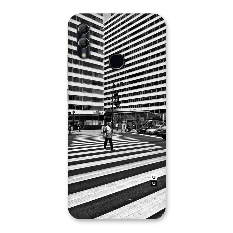 Black White Perspective Back Case for Honor 10 Lite