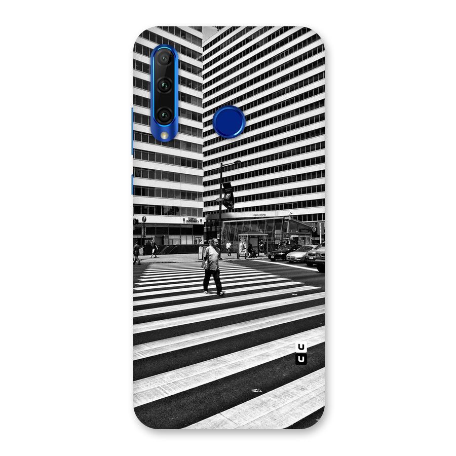 Black White Perspective Back Case for Honor 20i