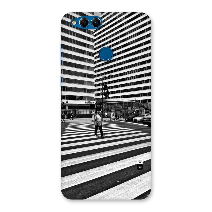 Black White Perspective Back Case for Honor 7X