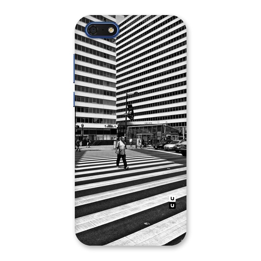 Black White Perspective Back Case for Honor 7s