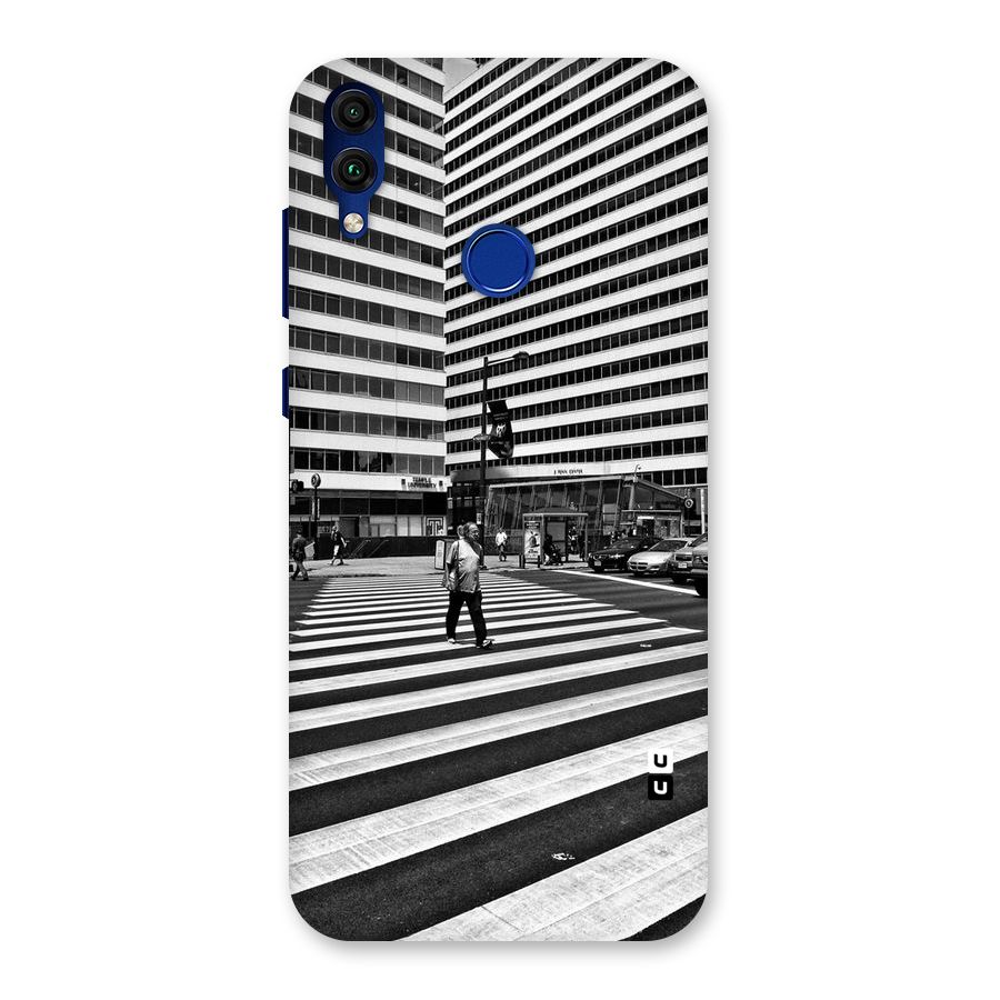 Black White Perspective Back Case for Honor 8C