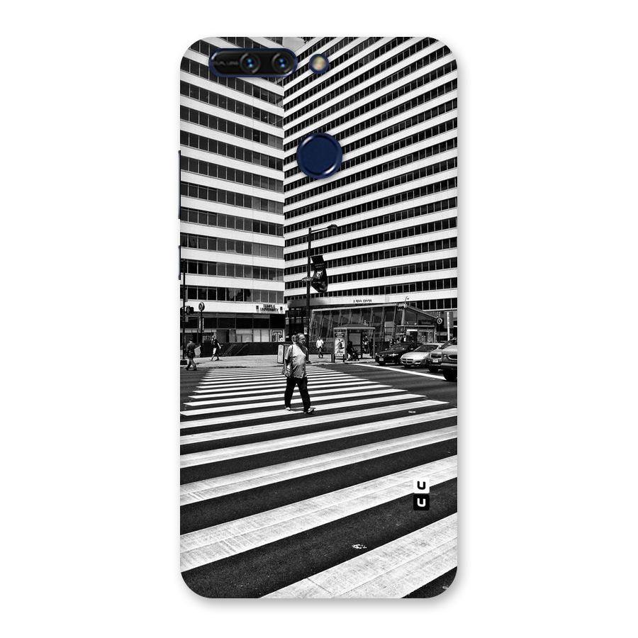Black White Perspective Back Case for Honor 8 Pro