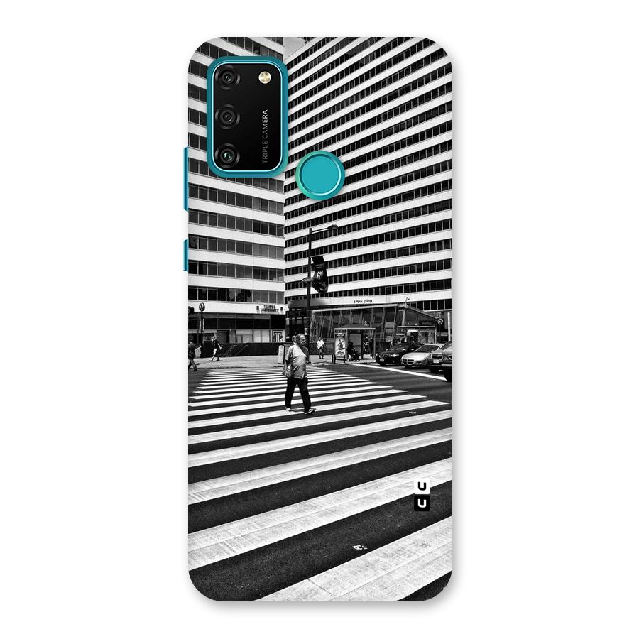 Black White Perspective Back Case for Honor 9A