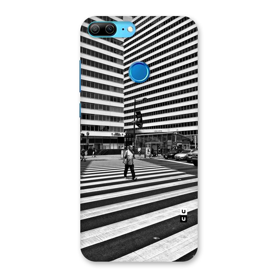 Black White Perspective Back Case for Honor 9 Lite