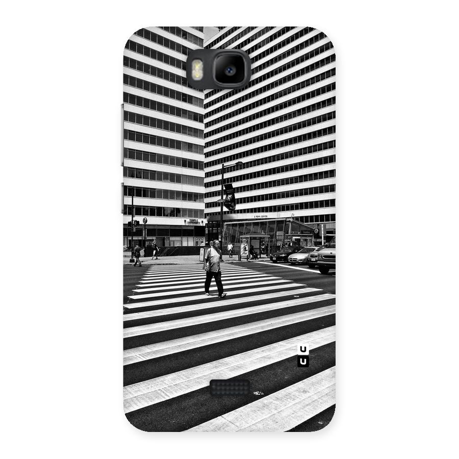 Black White Perspective Back Case for Honor Bee