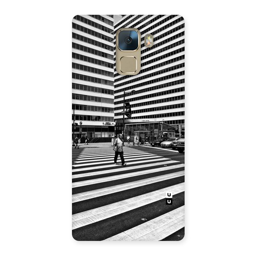 Black White Perspective Back Case for Huawei Honor 7