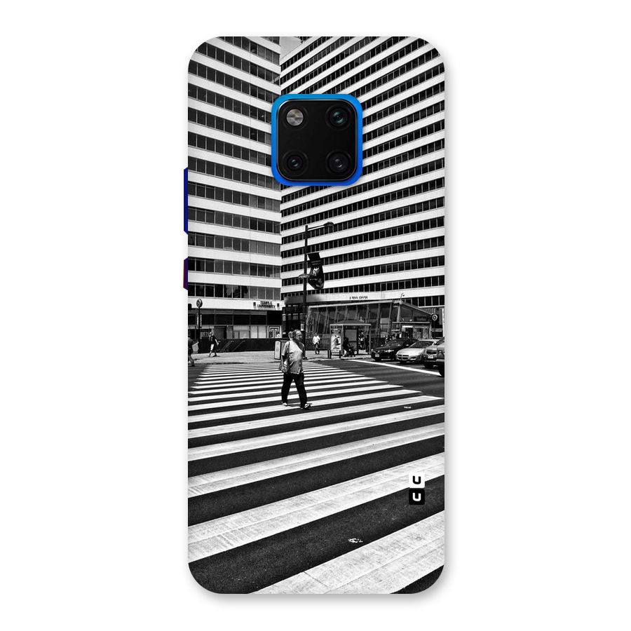 Black White Perspective Back Case for Huawei Mate 20 Pro