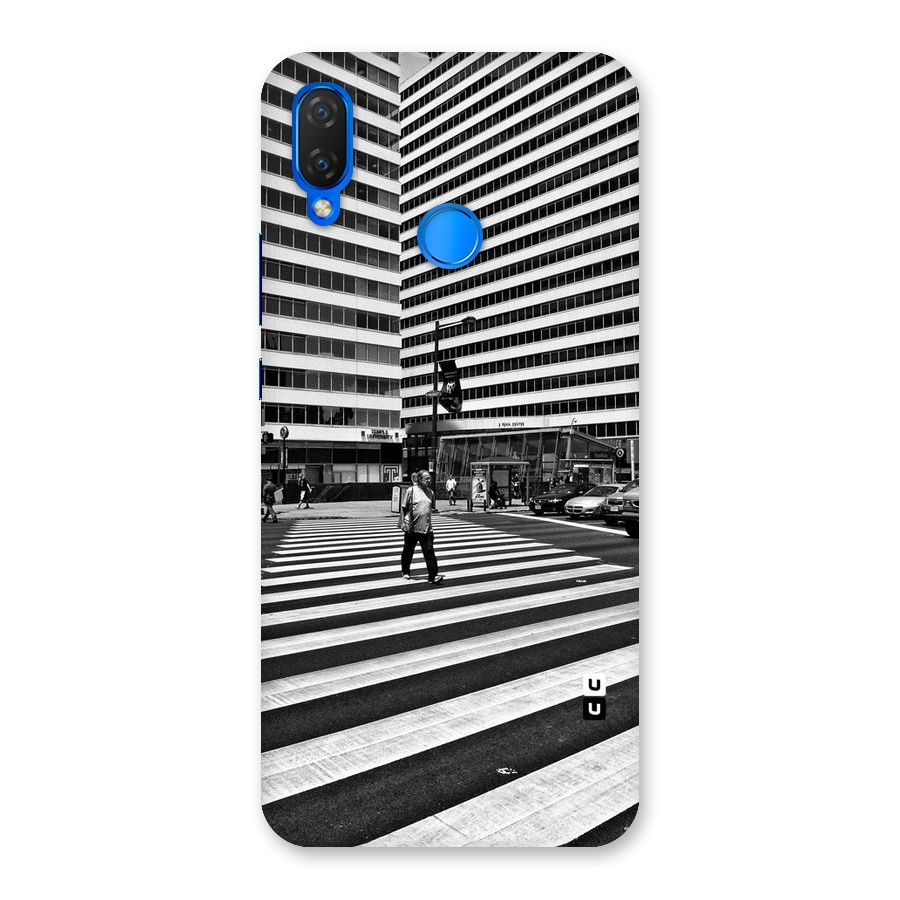 Black White Perspective Back Case for Huawei P Smart+
