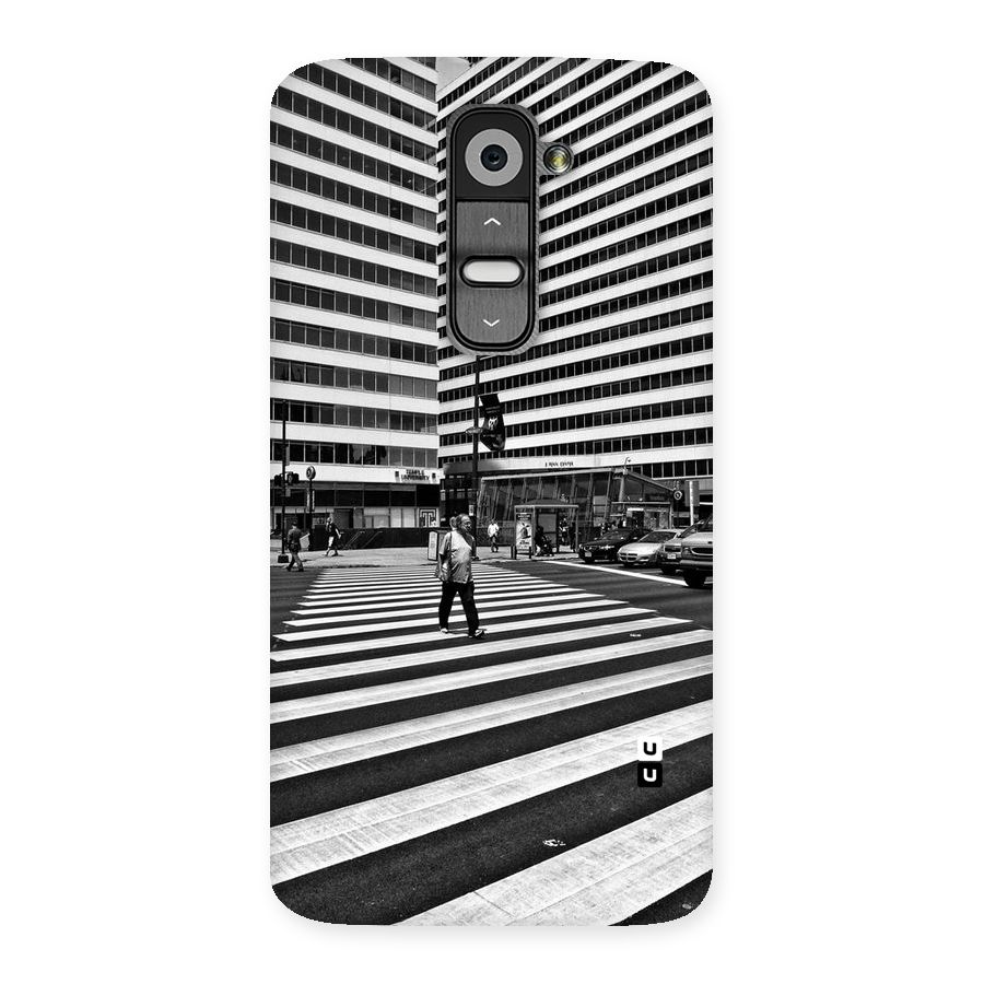Black White Perspective Back Case for LG G2