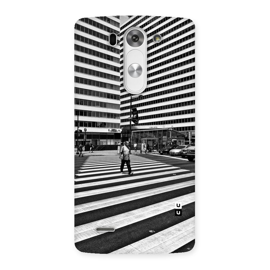 Black White Perspective Back Case for LG G3 Mini