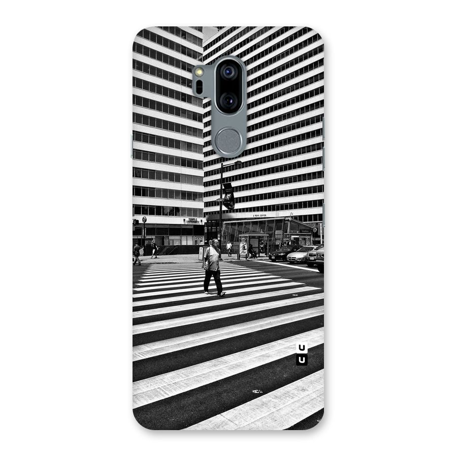 Black White Perspective Back Case for LG G7