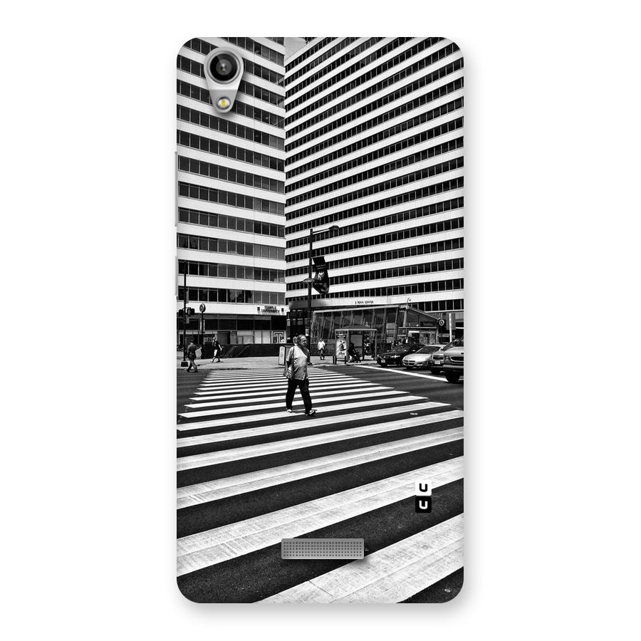 Black White Perspective Back Case for Lava-Pixel-V1