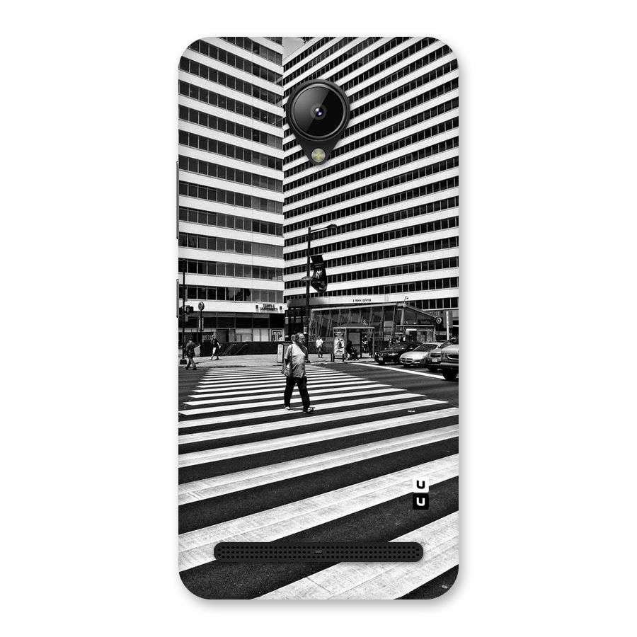 Black White Perspective Back Case for Lenovo C2