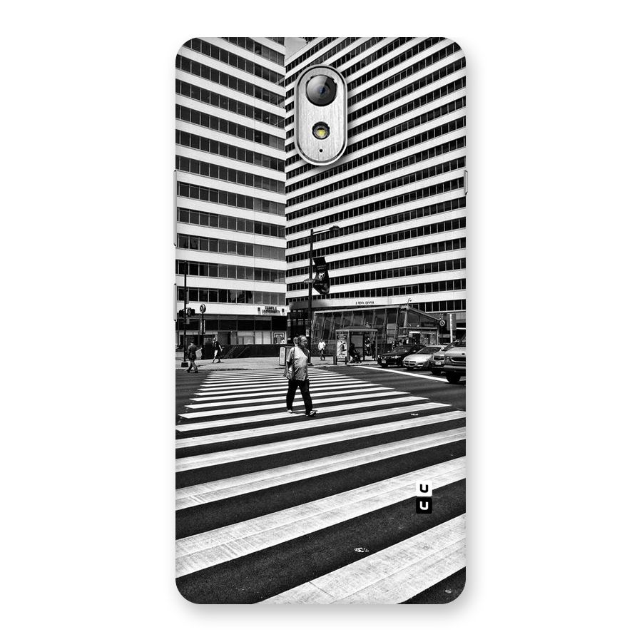Black White Perspective Back Case for Lenovo Vibe P1M