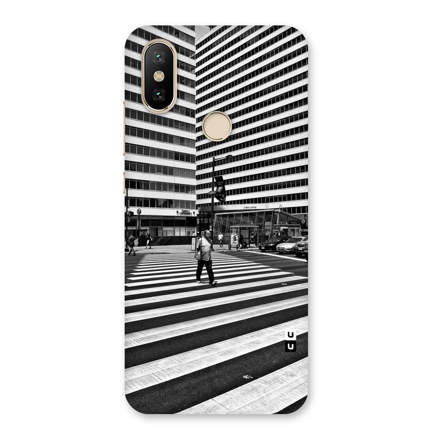Black White Perspective Back Case for Mi A2