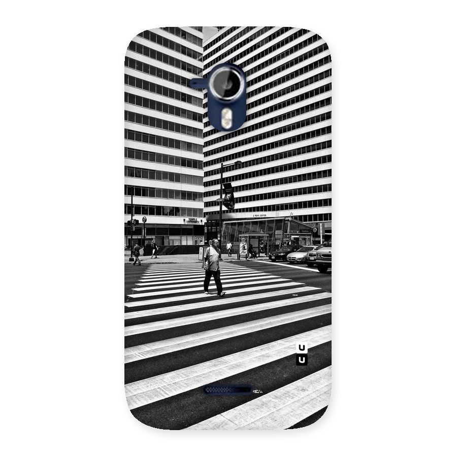 Black White Perspective Back Case for Micromax Canvas Magnus A117