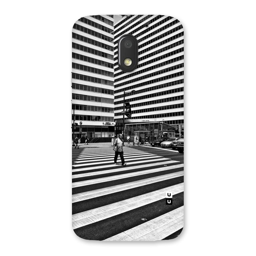 Black White Perspective Back Case for Moto E3 Power