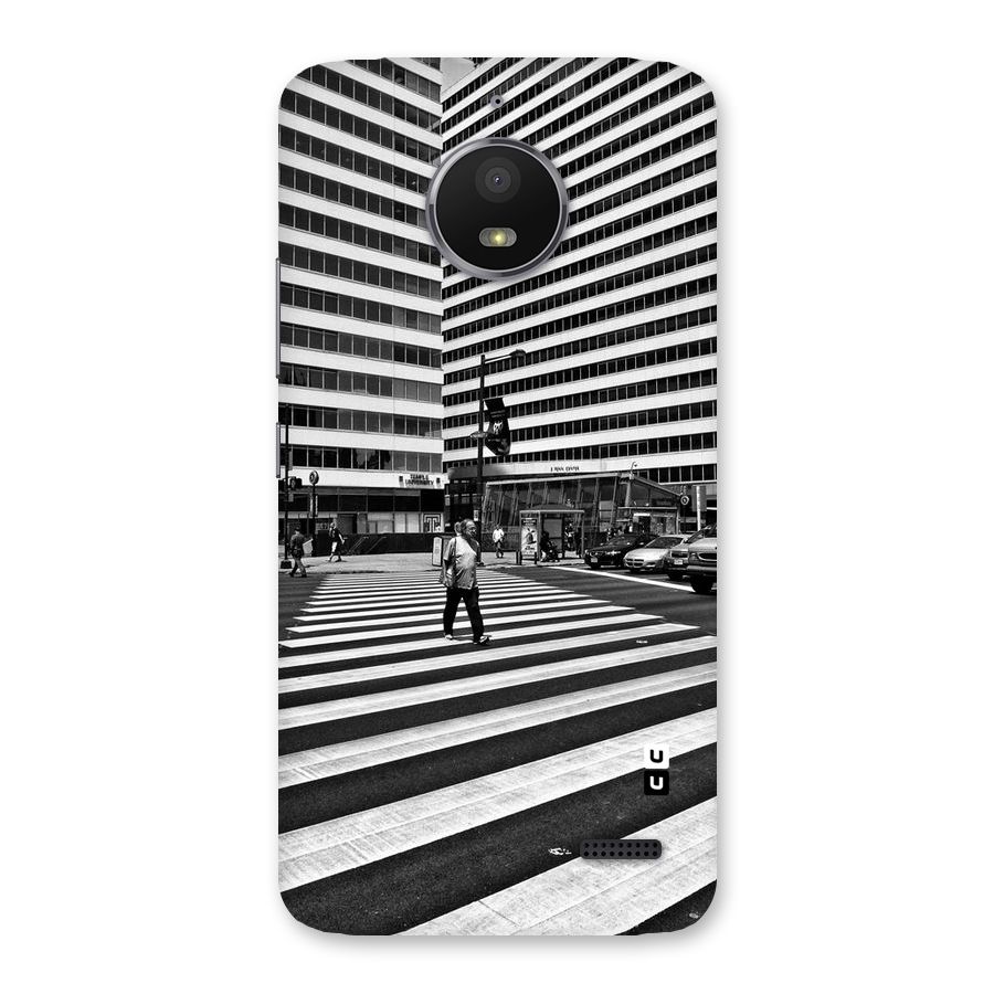 Black White Perspective Back Case for Moto E4