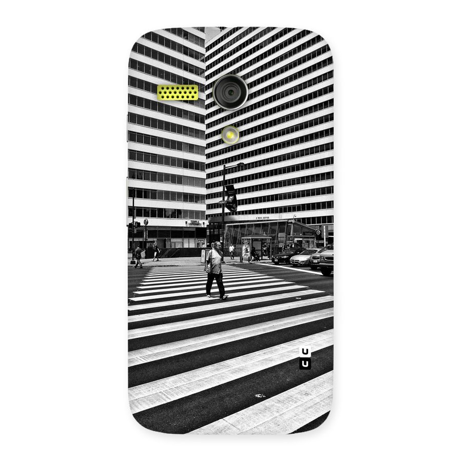 Black White Perspective Back Case for Moto G