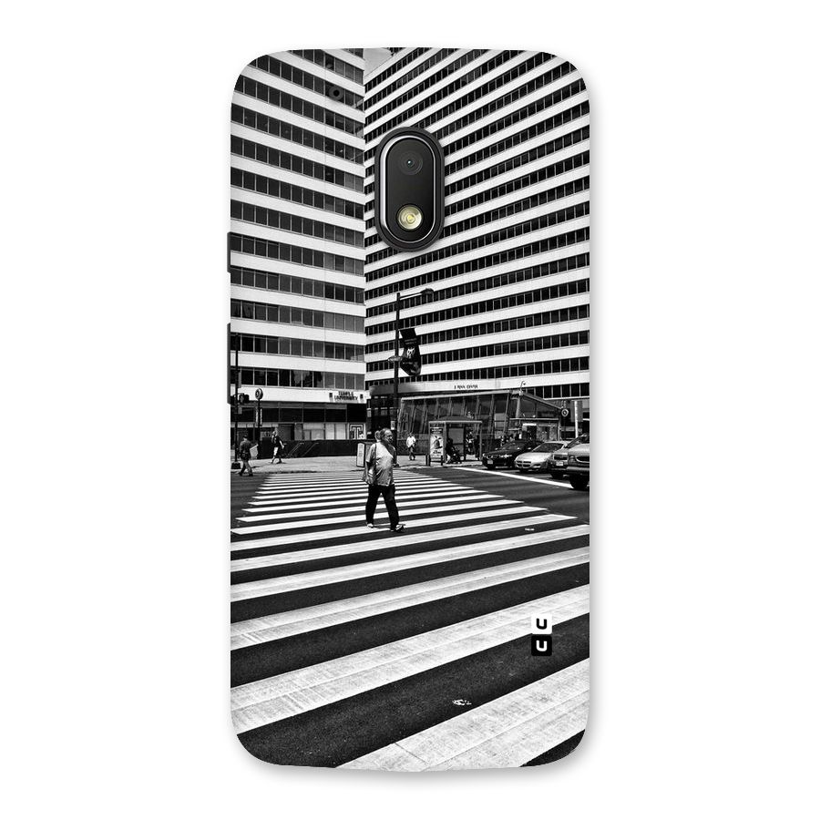 Black White Perspective Back Case for Moto G4 Play