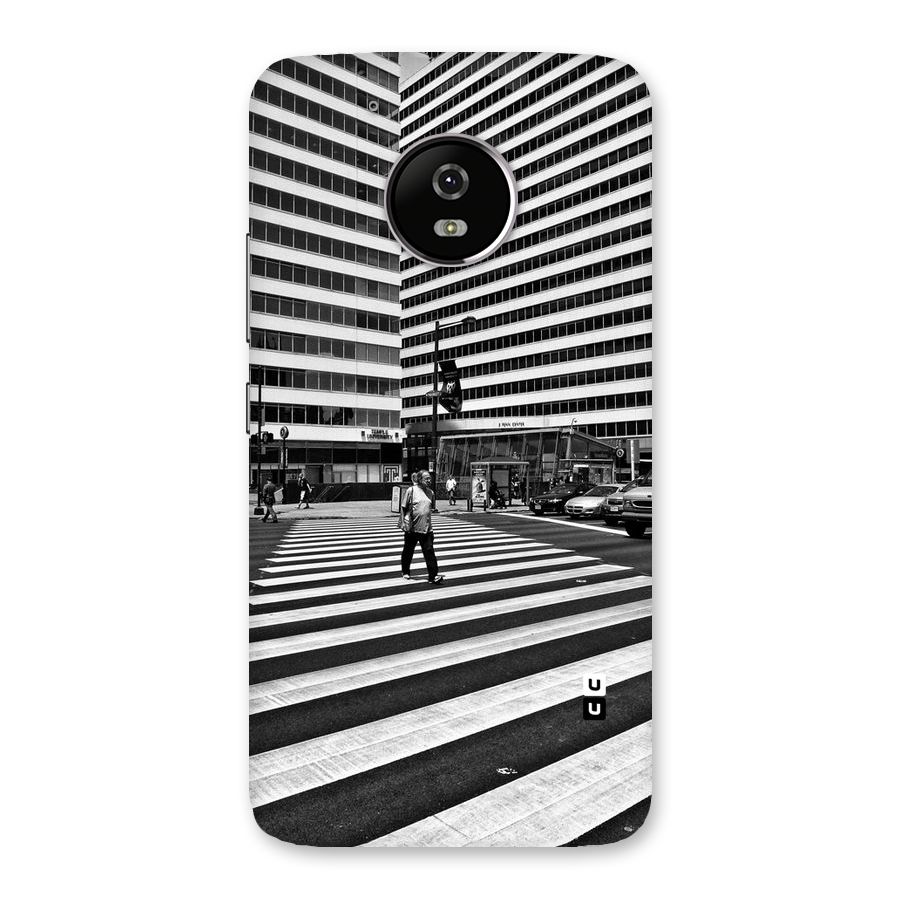 Black White Perspective Back Case for Moto G5
