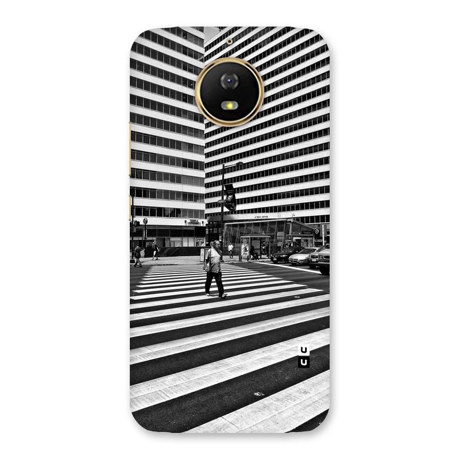 Black White Perspective Back Case for Moto G5s