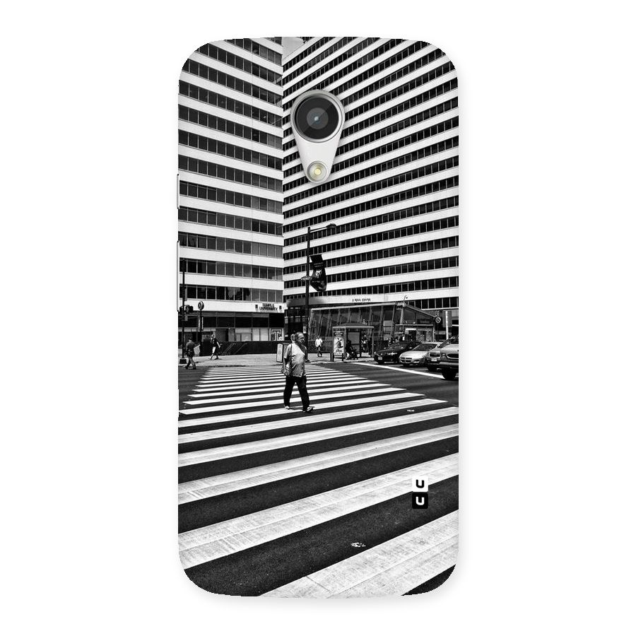 Black White Perspective Back Case for Moto G 2nd Gen
