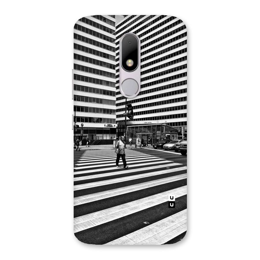 Black White Perspective Back Case for Moto M