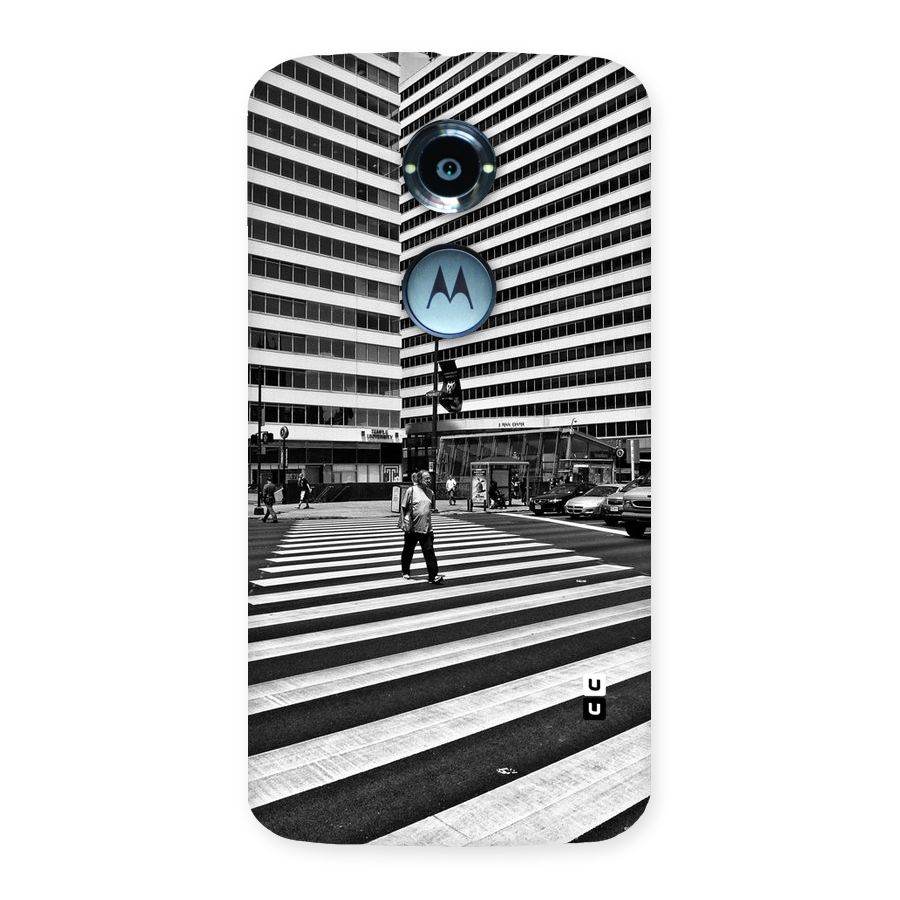 Black White Perspective Back Case for Moto X 2nd Gen