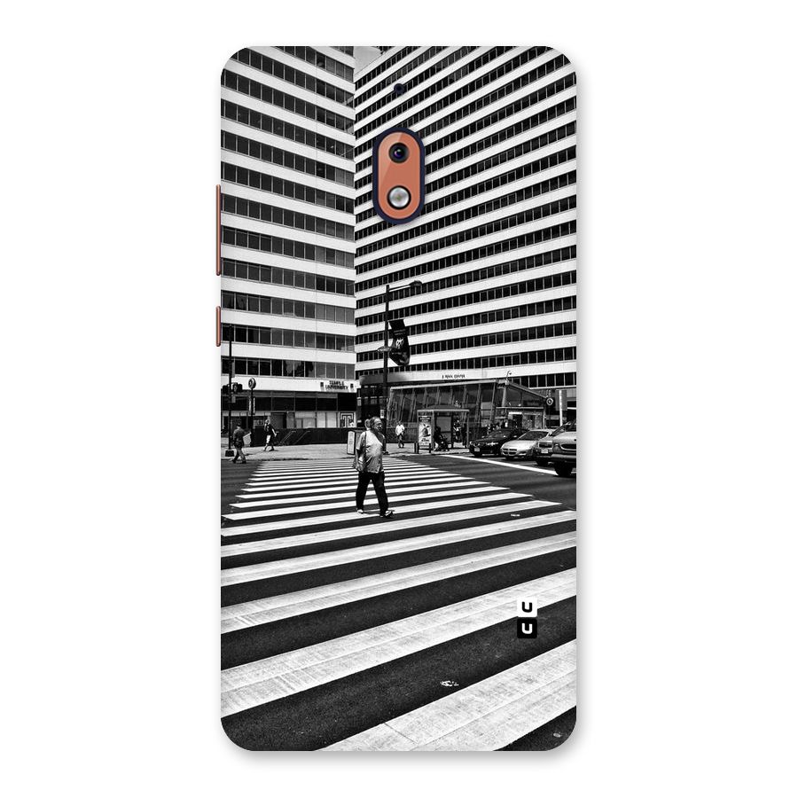 Black White Perspective Back Case for Nokia 2.1