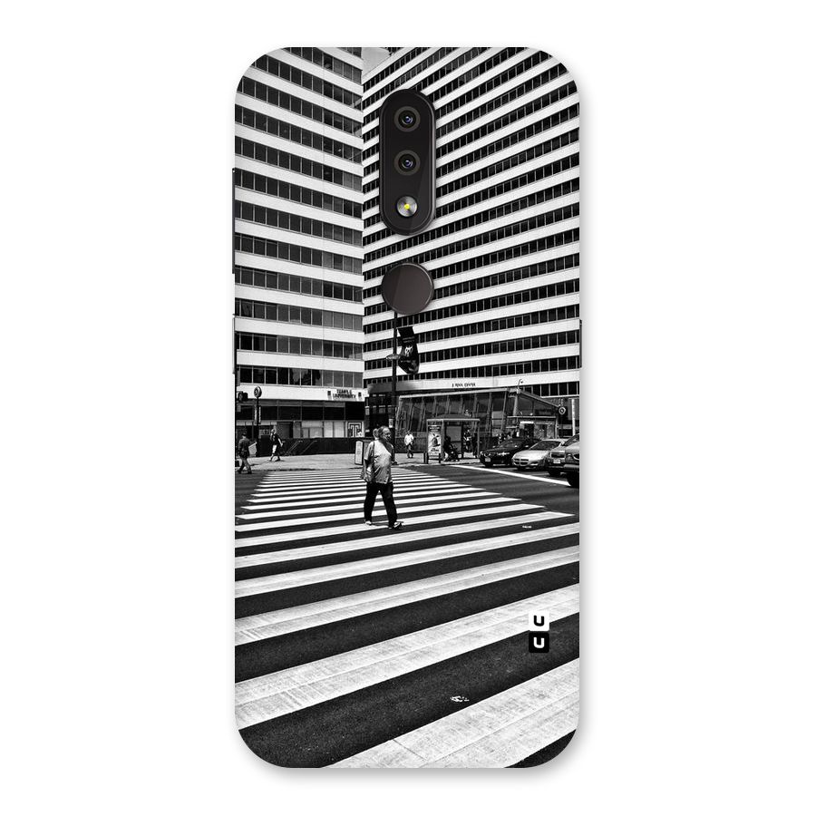 Black White Perspective Back Case for Nokia 4.2