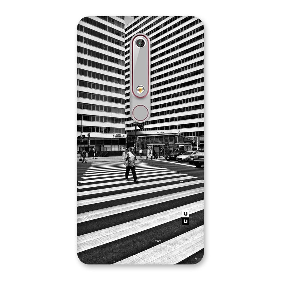 Black White Perspective Back Case for Nokia 6.1