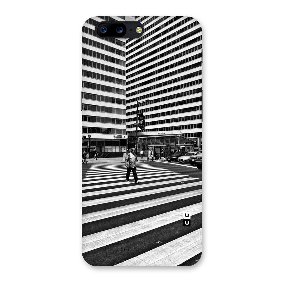 Black White Perspective Back Case for OnePlus 5