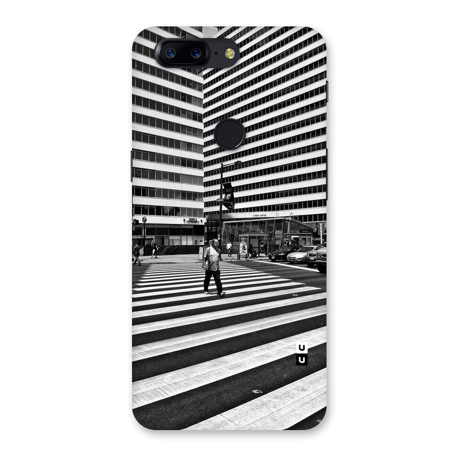 Black White Perspective Back Case for OnePlus 5T